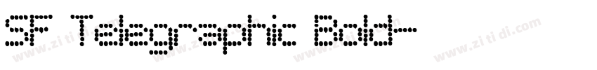 SF Telegraphic Bold字体转换